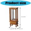 1/12 Scale Miniature Glass Door Cabinet For Dollhouse Decoration And Collectible Display Accessories Scene Decors