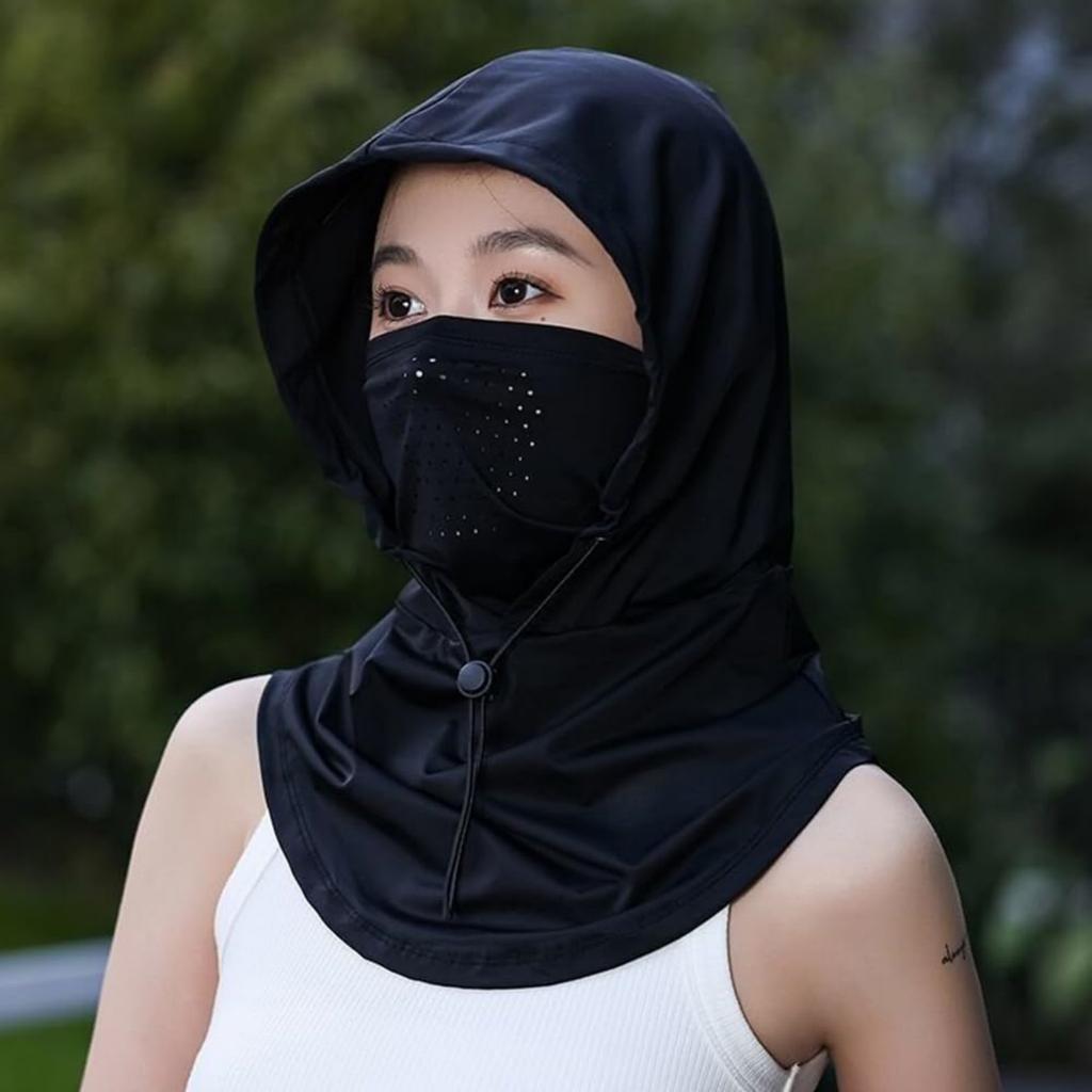 Summer Sun Hat with Face -in-1, Breathable Wide for Driving Cycling Outdoor