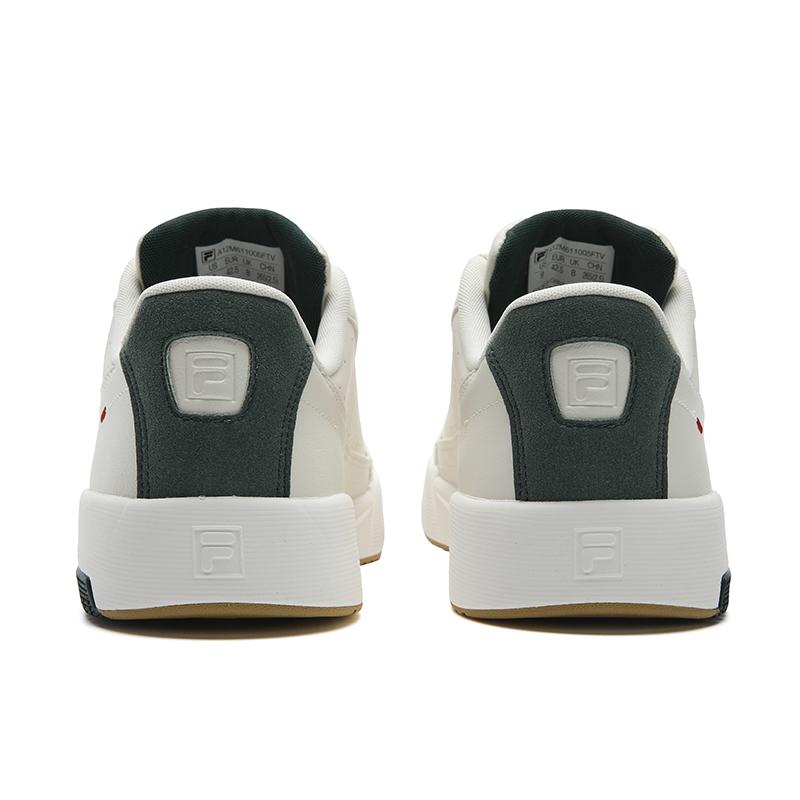 FILA TARGA 2 Cushioning Abrasion Resistant Breathable Coverage Lightweight Low top Tennis Shoes Men's White Green A12M611005FTV