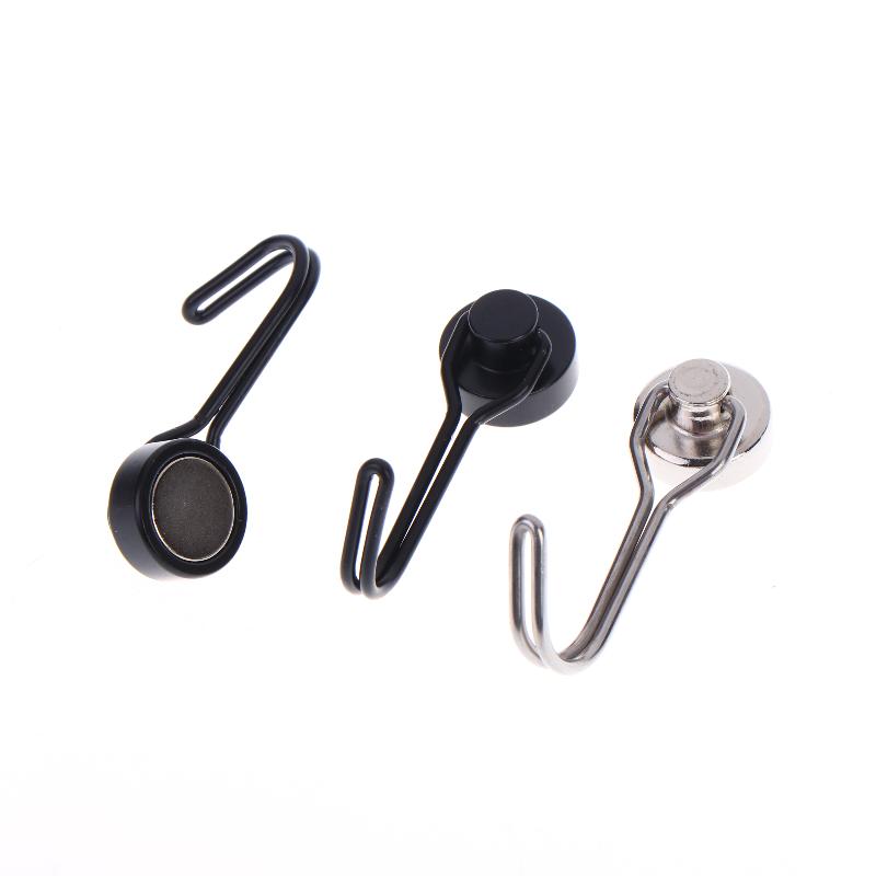 6Pcs Rotatable Magnetic Hooks,180°/360° Swivel Strong Magnet Hangers,Multi-Purpose Metal Magnetic Hooks for Home & Outdoor Use