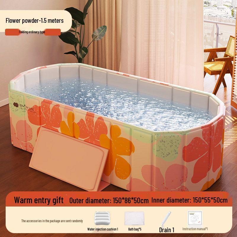 

Foldable Full Body Soak Tub for Adults – Double Person Bath & Shower Bathtub Yao Bath Care Package