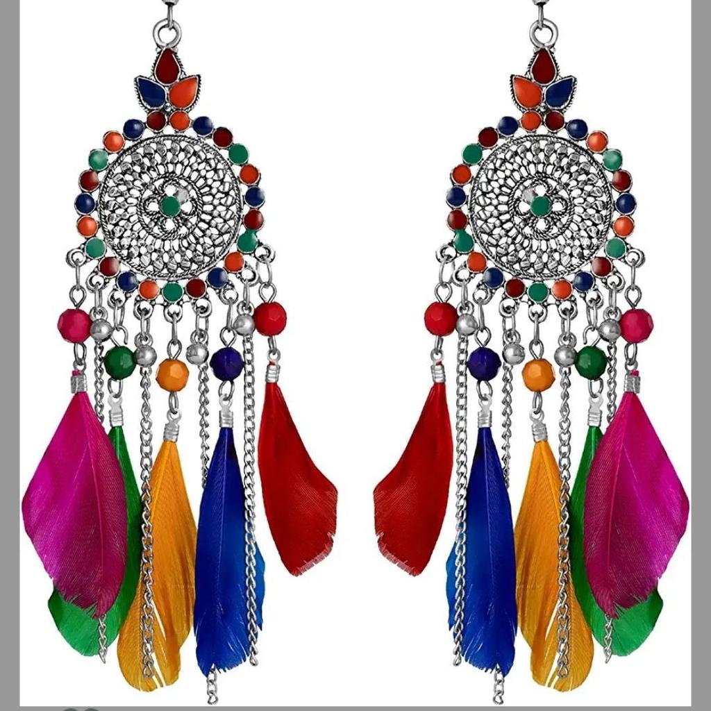 Boucle d'oreille oxydée en argent et laiton pour femmes et filles, collection exclusive élégante et tendance, produit 100 % respectueux de la peau pour boucle d'oreille