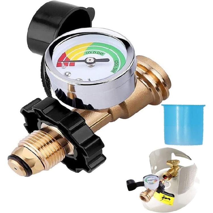 Professional Gas Cylinders Adapter Leak Proof Performances Gas Transfer Adapter Heavy Duty Brass Regulator Connection