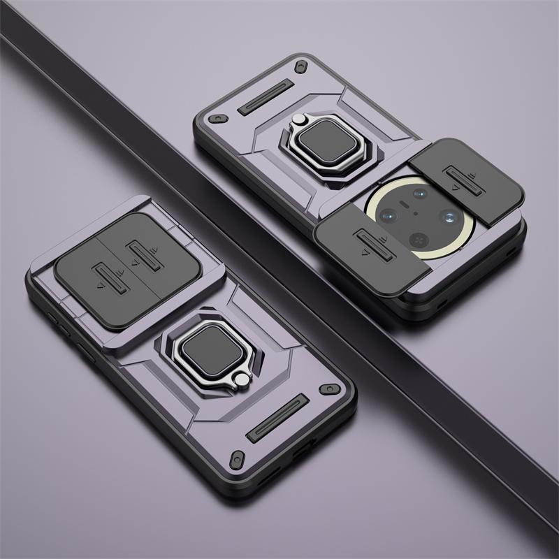 

Чехол-держатель для телефона с кольцом для OnePlus 13R, чехол для OnePlus Ace 5 Pro, раздвижная задняя крышка с окном для OnePlus Ace 5 For OnePlus 13R фиолетовый