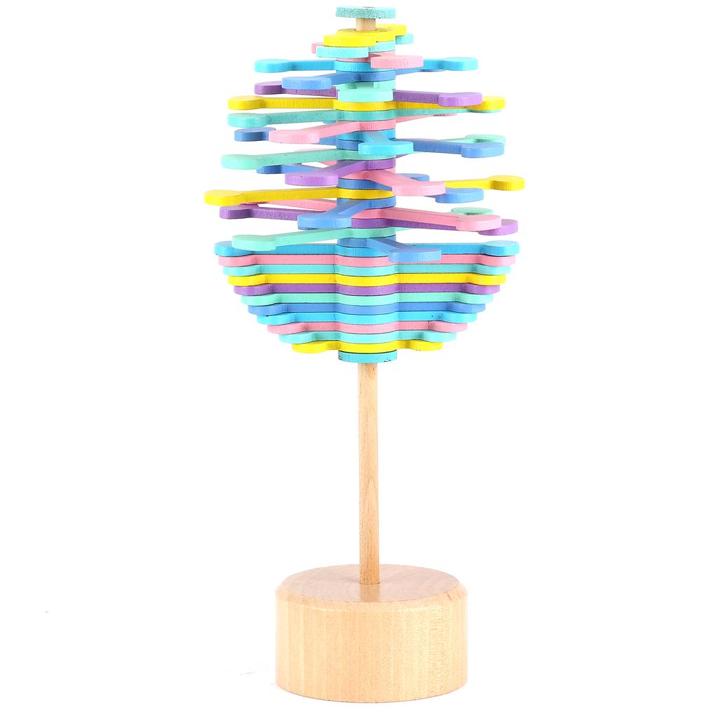 Holz Stressabbau Spielzeug Dekompressionsstab Sequenzspielzeug Dekoration für Kinder Macaronfarbe