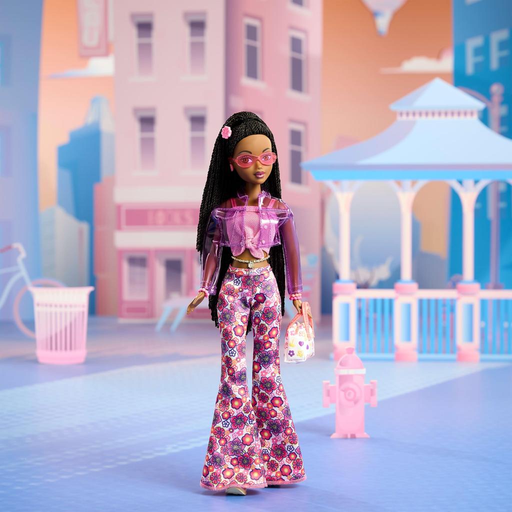 barbie My Scene Jai Signature Black Doll House for Pretend Ages 6 and JBH84 Dress-Up Play, Up,