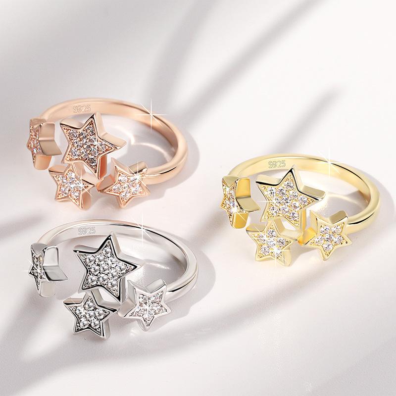 Lindon Classic Copper Alloy Zircon Ring Ladies Jewelry Wedding Promise Party Gift