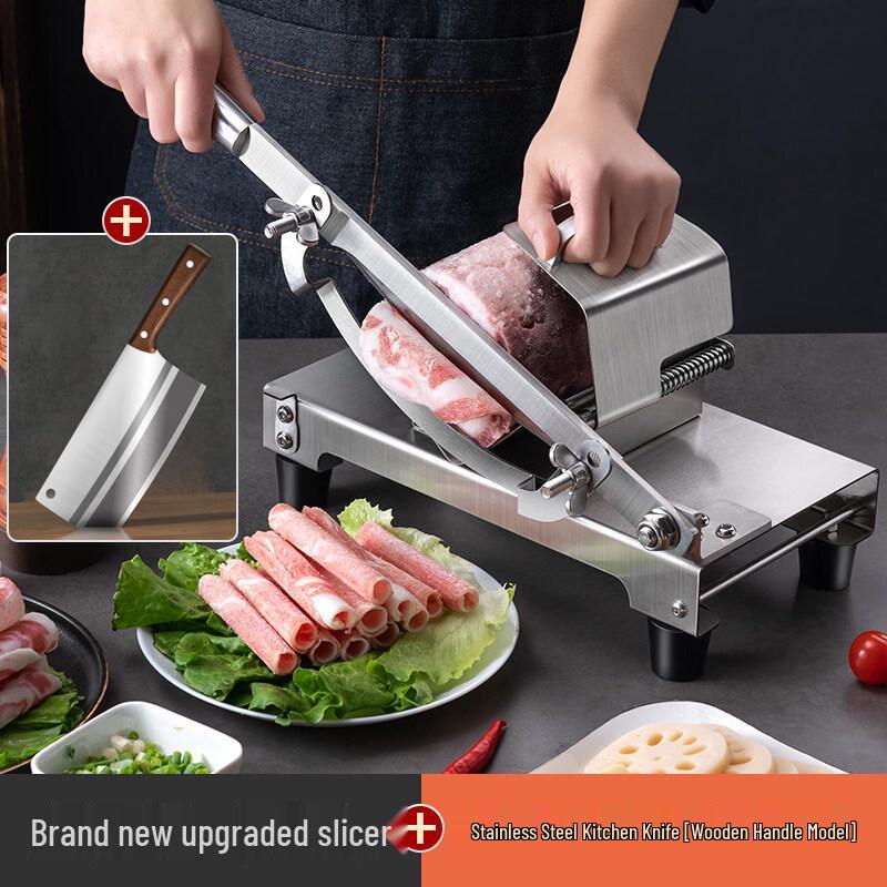 

Electric Meat Slicer with Stainless Steel Knife