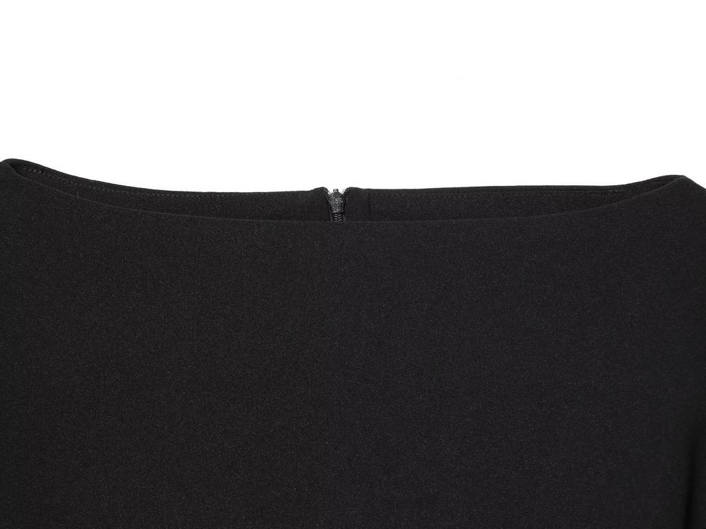 European Style Spring/Summer Women's Slim-Fit Round Neck Puff Sleeve Top