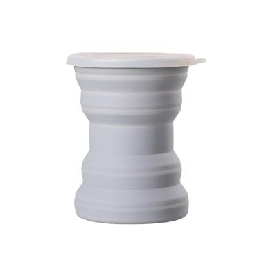 MAEXUS Camping Cup 320ml Folding Cup Heat Resistant Cup with Lid Folding Cup Silicone Cup Lightweight and Easy To Use Travel Mug Made of Food Grade