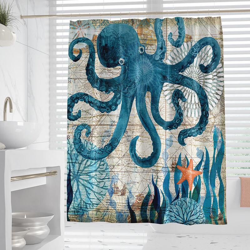 LISM Digital Print Shower Curtain