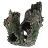 Aquarium Hollow Log Decor Multifunction Resin Fish Hiding Cave Non-toxic Aquarium Decoration for Fish Tank Aquarium Accessories