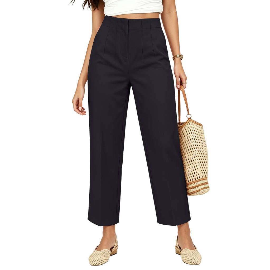 Women's Straight Leg Casual Long Pants for Everyday Wear