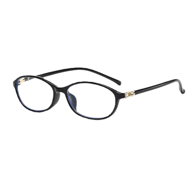 Elegant Diamond-Studded Anti-Blue Light Reading Glasses for Women - Ultra-Light, High-Definition Frames (Model 1907)