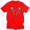 Kickboxing Kickboxer Boxe T-shirt Teschio Magliette Puro Cotone Maglietta Estate Girocollo Pugile Arti Marziali T-shirt Casual Manica Corta
