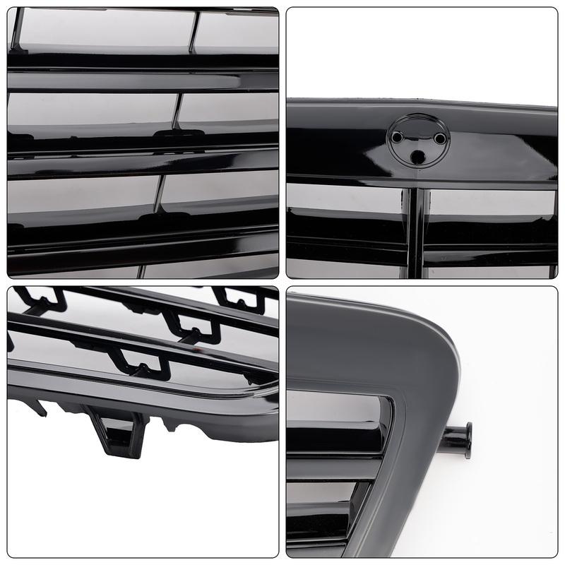 Black Front Grille Grill Fit for Mercedes-Benz E Class W212 E350 E550 2010 2011 2012 2013