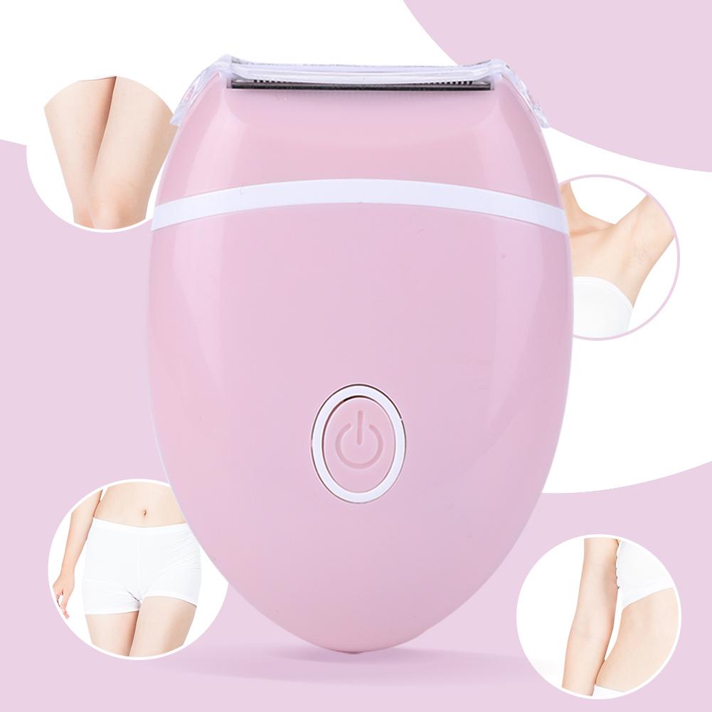 Women Bikini Trimmer Waterproof Body Hair Trimmer Painless Electric Razor Battery-Powered for Bikini Underarm Leg Arm