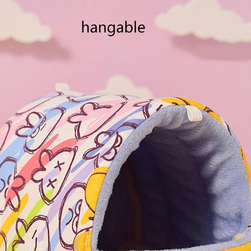 Hamster Habitat Shelter Rabbits Toy Soft Bed House for Hamster for Guinea Pigs, Gerbils Molar Toy Bed
