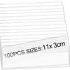4/100x Clear Adhesive Shelf Tag Pockets Label Holders for DIY Organizing Classify Items Stationery Office Supplies Home Storage