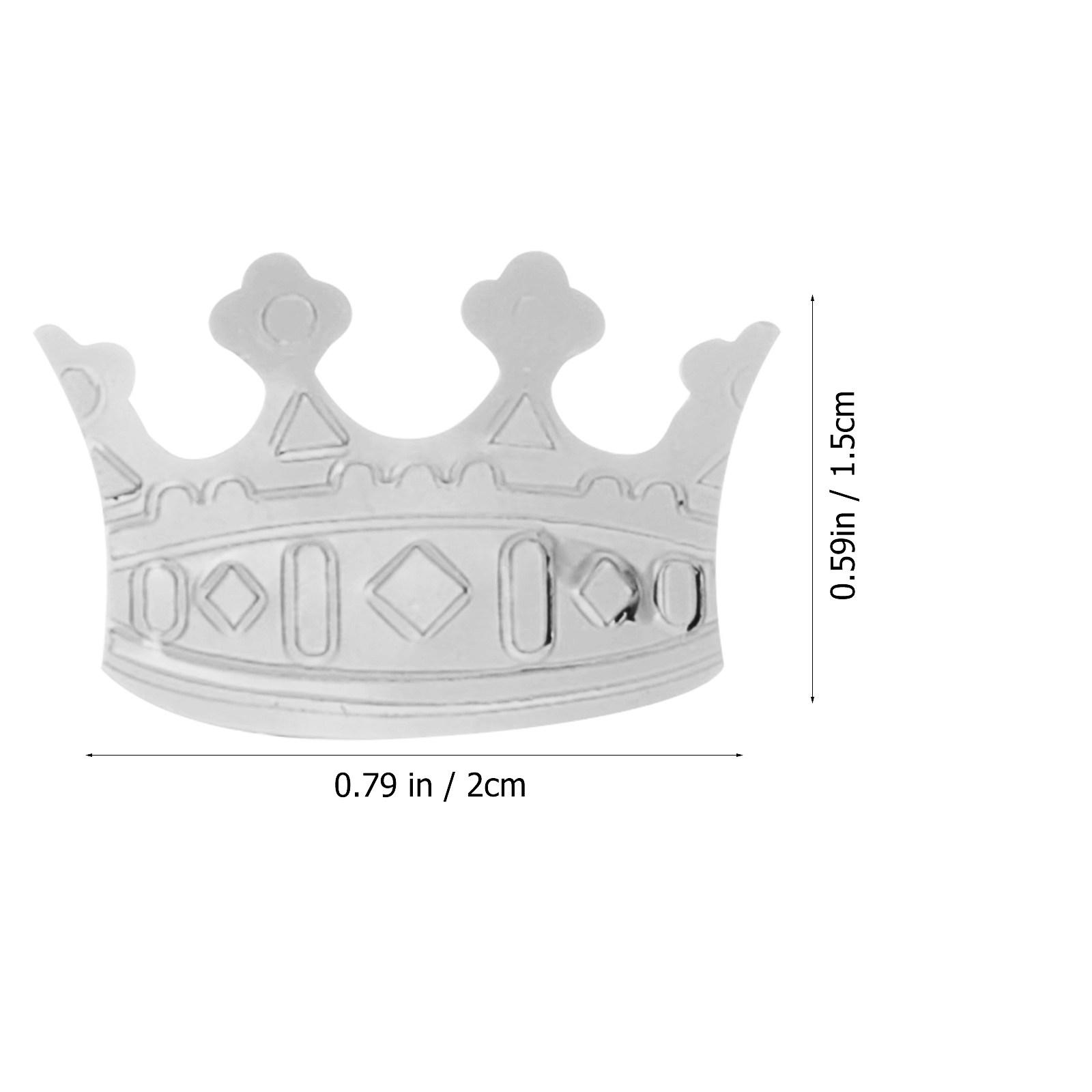 4Packs Gold Crown Party Confetti Made of PVC Lightweight Safe Table Scatter Wedding Birthday Shower Decoration Table серебряный