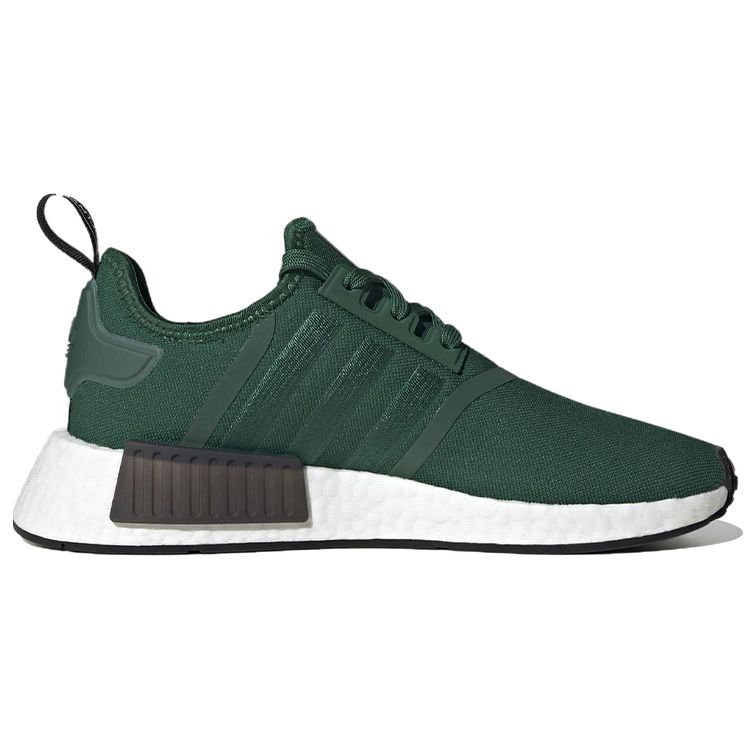 Adidas NMD_R1 Dunkelgrüne Damen-Sneaker Core-Black Cloud-White HQ4280