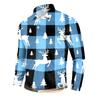 Men's Casual Long Sleeve Round Neck T-Shirt with Christmas Print for Holiday Party