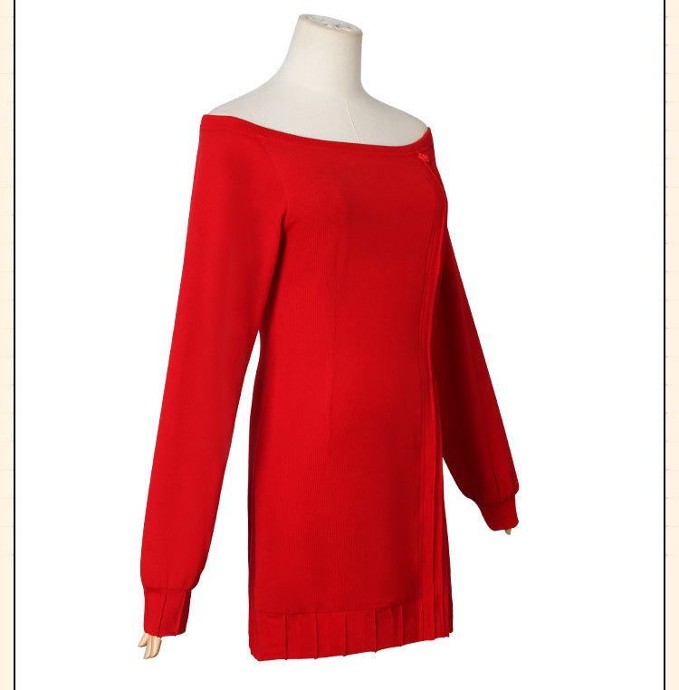 Spy Playhouse Cosplay Costume: Joel Foger Red Sweater & Aniya Skirt for Blair's Male Protagonist Foger