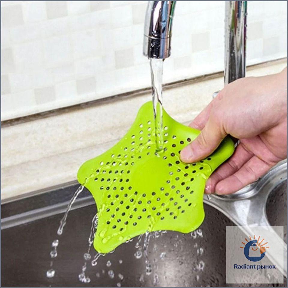 Silicone Kitchen Sink Strainer - Reusable Hair Catcher for Clog