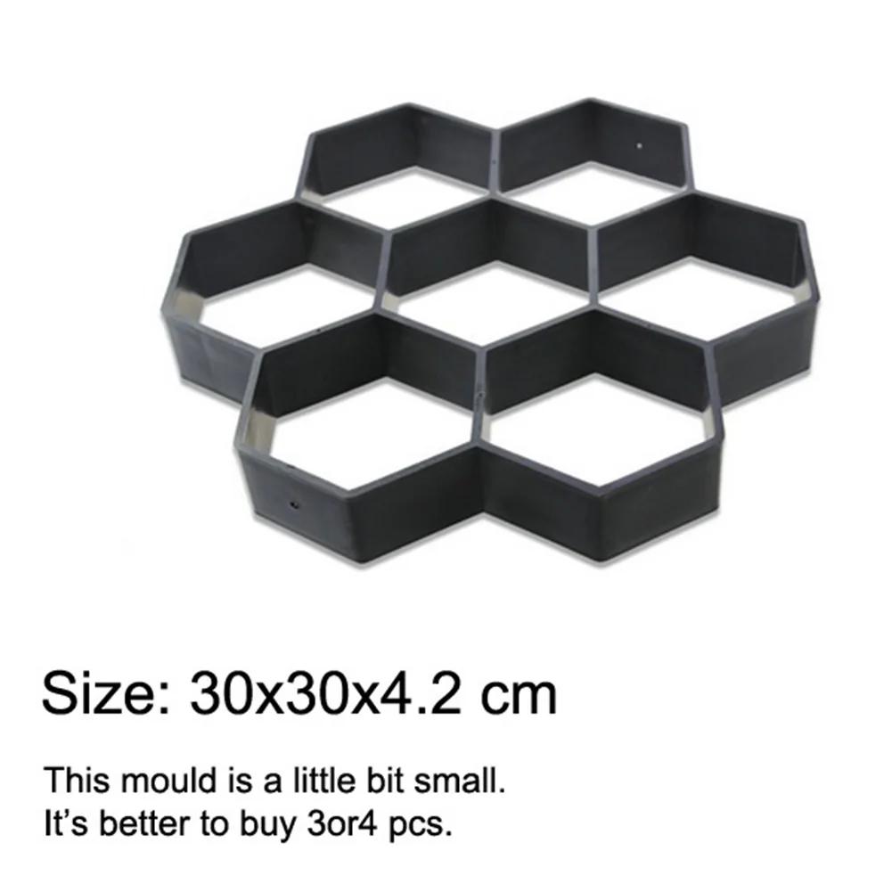 6 Types Garden Walk Pavement Concrete Mould DIY Manually Paving Cement Brick Stone Road Concrete Molds For Home Yard Garden