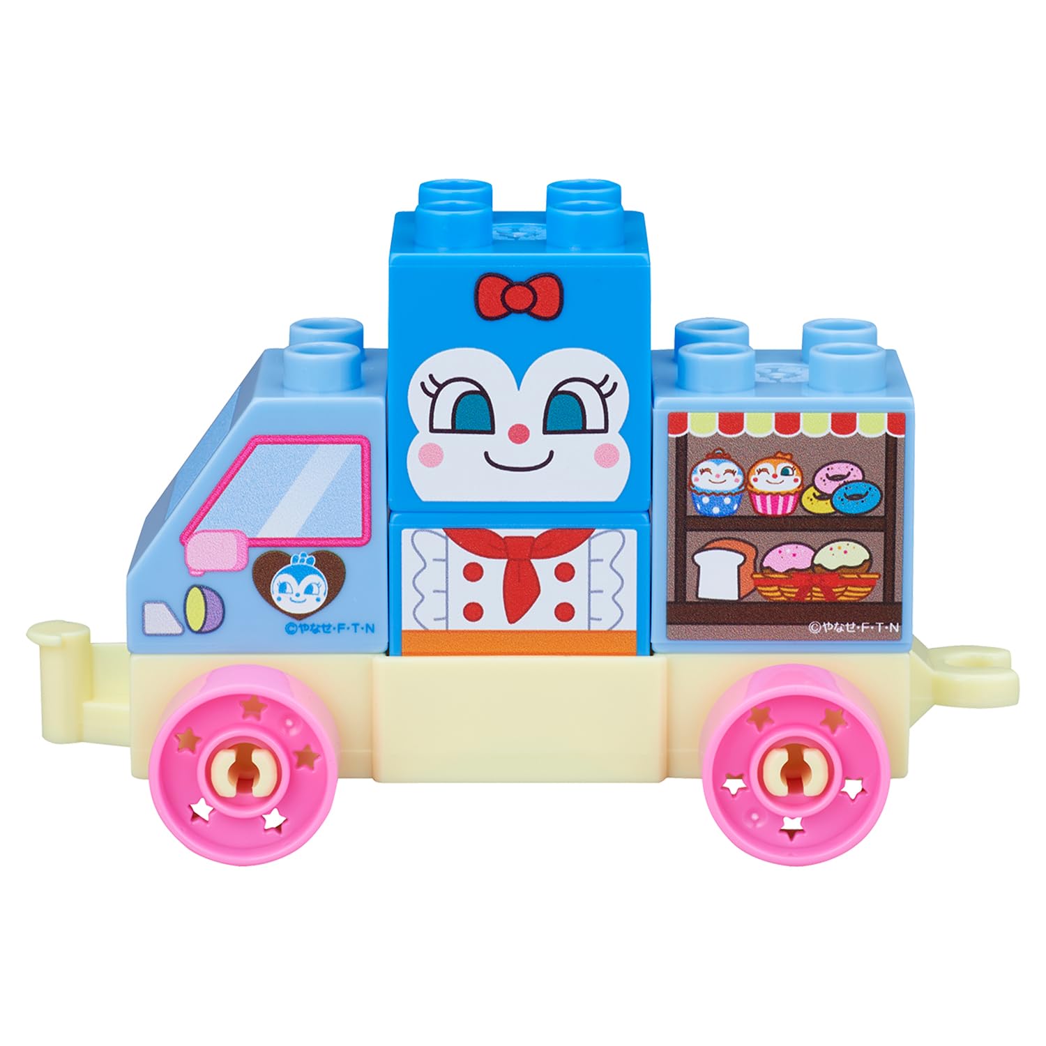 Bandai Connecting Expanding Vehicle Block Series Kokin-chan and Bakery Wagon Anpanman