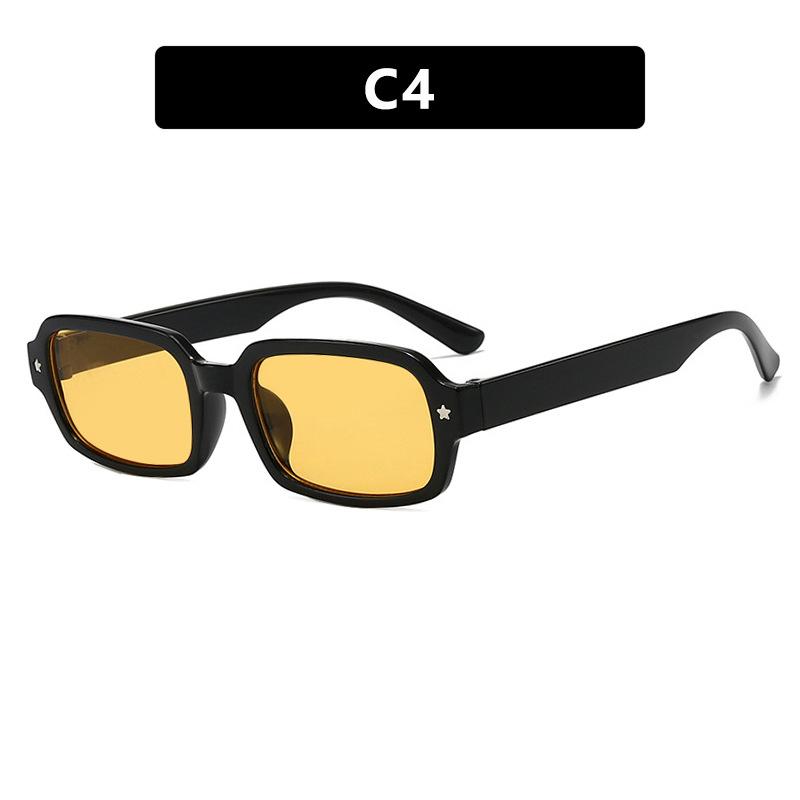 Classic Brand Designer Luxury Small Frame Square Sunglasses Women For Men Vintage Punk Sun Glasses Popular Hip Hop Shades Uv