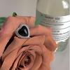 Women's Geometric Heart Wave Adjustable Ring: Retro, Fashionable, and Trendy Index Finger Jewelry