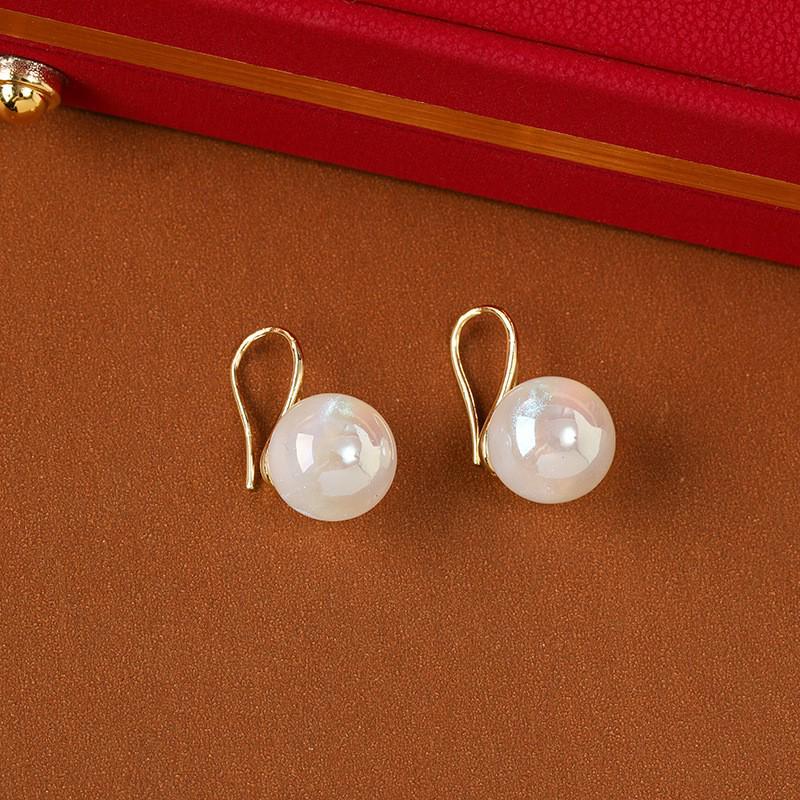 Cercei cu Perle Argintii cu Diamante - Design Elegant de Nișă pentru Femei