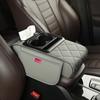 New Diamond Full Leather Car Armrest Pad Multifunctional Advanced Water Sensing Cup Holder Mobile Phone Bag Armrest Protect