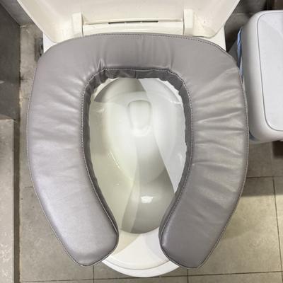 Toilet Cover Waterproof Fastener Tape Soft Thick Design Ergonomic Design Toilet Seat Cushion Bathroom Travel Dormitory Accessories