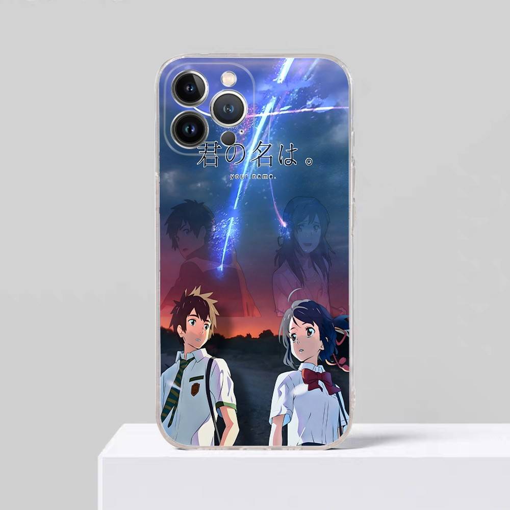 Anime Your N-Name Kimi No Na Wa Phone Case For IPhone 17 16 15 14 Plus 13 12 11 Pro Max Transparent Shockproof Cover