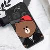 Korea Cute L-Line F-Friends B-Brown Phone Case For Samsung S 9 10 20 21 22 23 30 23plus lite Ultra FE S10lite Fundas