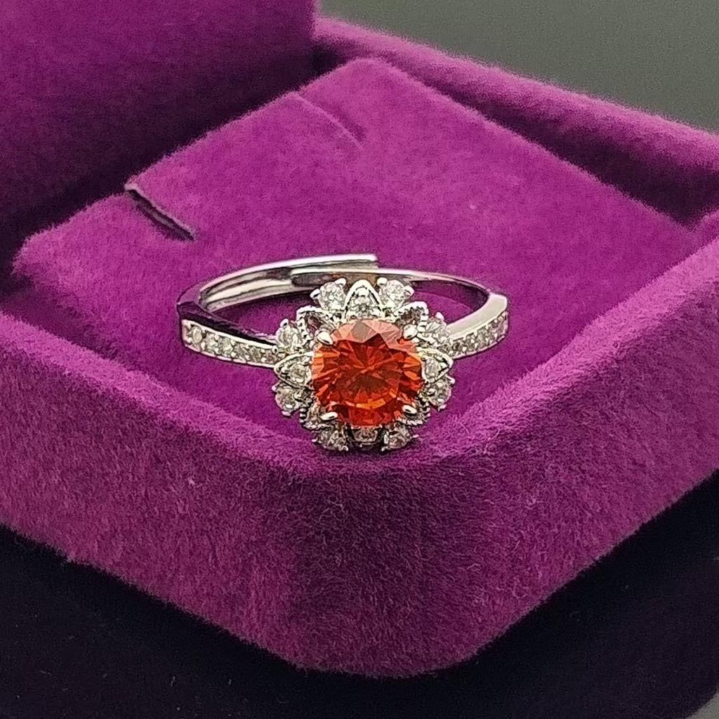 The Same High Carbon Diamond Eight Hearts Eight Arrows One Carat Ring Women'S Simple Six Claw Wedding Ring