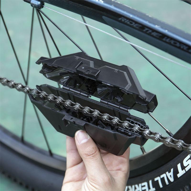Portable Magnetic Bike Chain Cleaner Scrubber Brush Box for Road MTB Strong Cleaning Performance