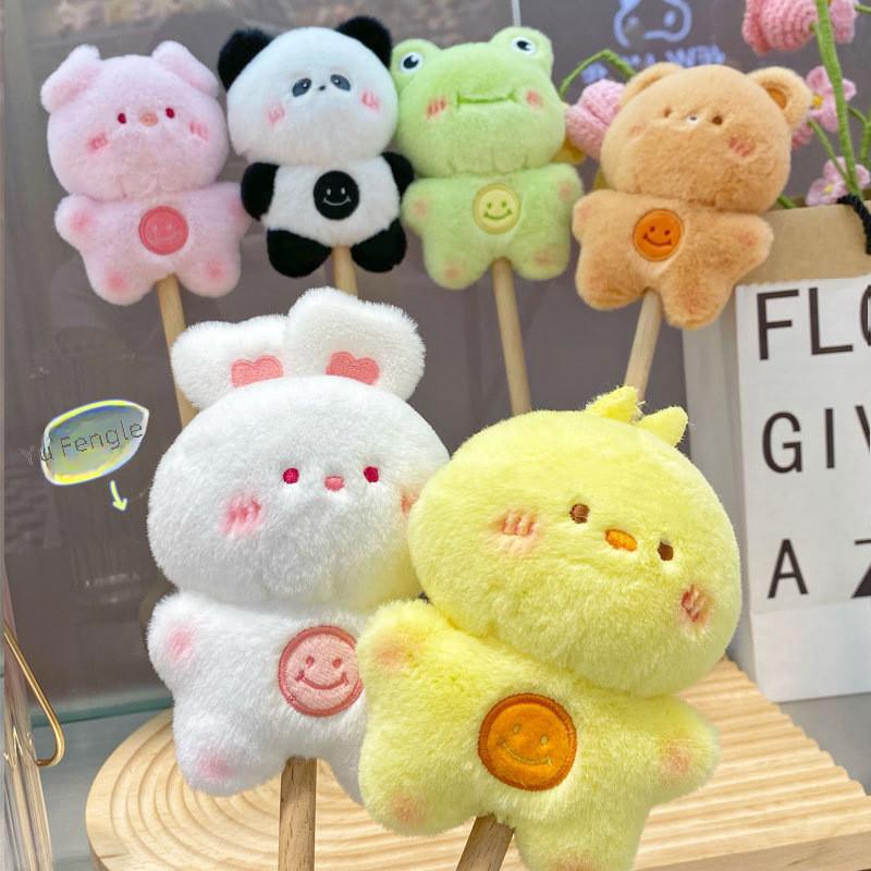 Bear Pig Rabbit Frog Cartoon Plush Doll Massage Hammer Used For Back Relax