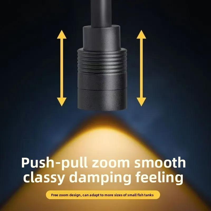 Luce per Acquario Illuminazione Aquascaping Serbatoio a Cascata Illuminazione a LED Serbatoio Antico Atmosfera Torce Serbatoio Spotlight a Fascio Regolabile