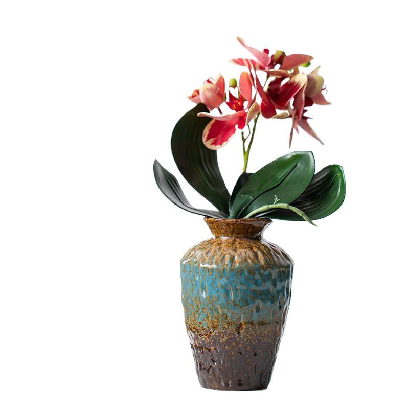 Retro Chinese Ceramic Vase: Elegant Flower Insert for Living Room, Dining Table, Hotel, and B&B Decor