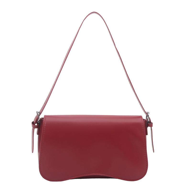 

Simple and fashionable spring new armpit bag trend casual personality solid color work commuting shoulder bag червоний