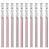 Warm White LED Flexible Strip Light for Diorama 50mm Strip LEDs 12V Decoration, (10-Pack), Wired,