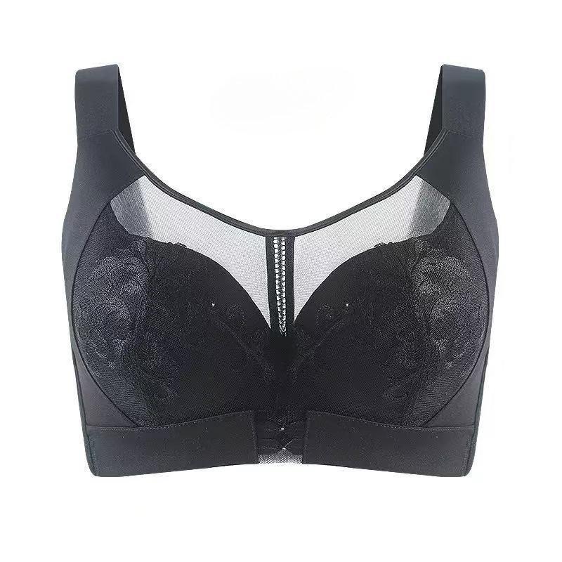 Anti-sagging Thin Breathable Underwear Adjustable Breast Control Push-up Large Size Bra