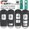 SilKY SKE13E-01/02 Universal ID49 Chip 433MHz Proximity Car Key Remote for Mazda 3 6 CX-5 MX-5 CX-3 Axela Intelligent Remote Key