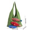 Summer Hollow Out Knitted Bag Crochet Fish Shoulder Bag Casual Weave Knitted Bag  Summer