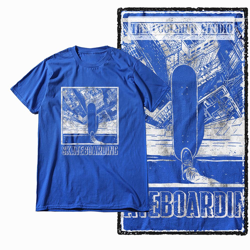Coolmind Z1046 100% Cotton skate lover Exclusive Graphic Men T shirt Cotton men tshirt cool t-shirt for men tee shirt
