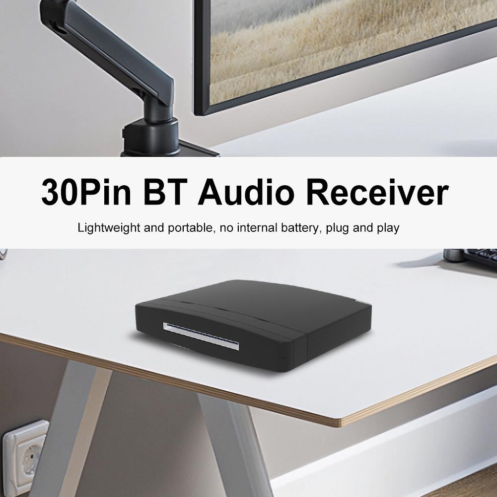 30 Pin Wireless Adapter Music Receiver Audio Adapter for iPhone for iPod 30Pin Jack Analog Speaker