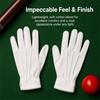 2pcs Full Finger Pool Referee Gloves Snap Cuff White Cotton Billiard Referee  Billiard Games